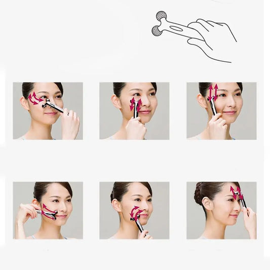 3D Facial Roller & Eye Massager Device